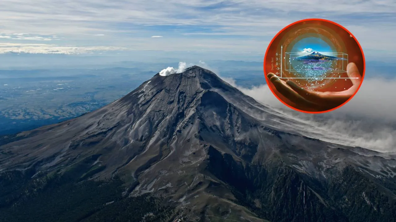 La UNAM revela el interior del Popocatépetl con IA