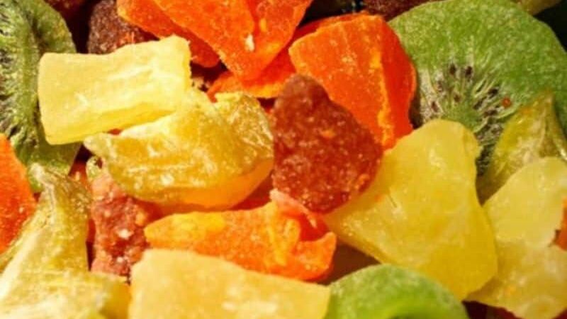 fruta cristalizada fruta cristalizada