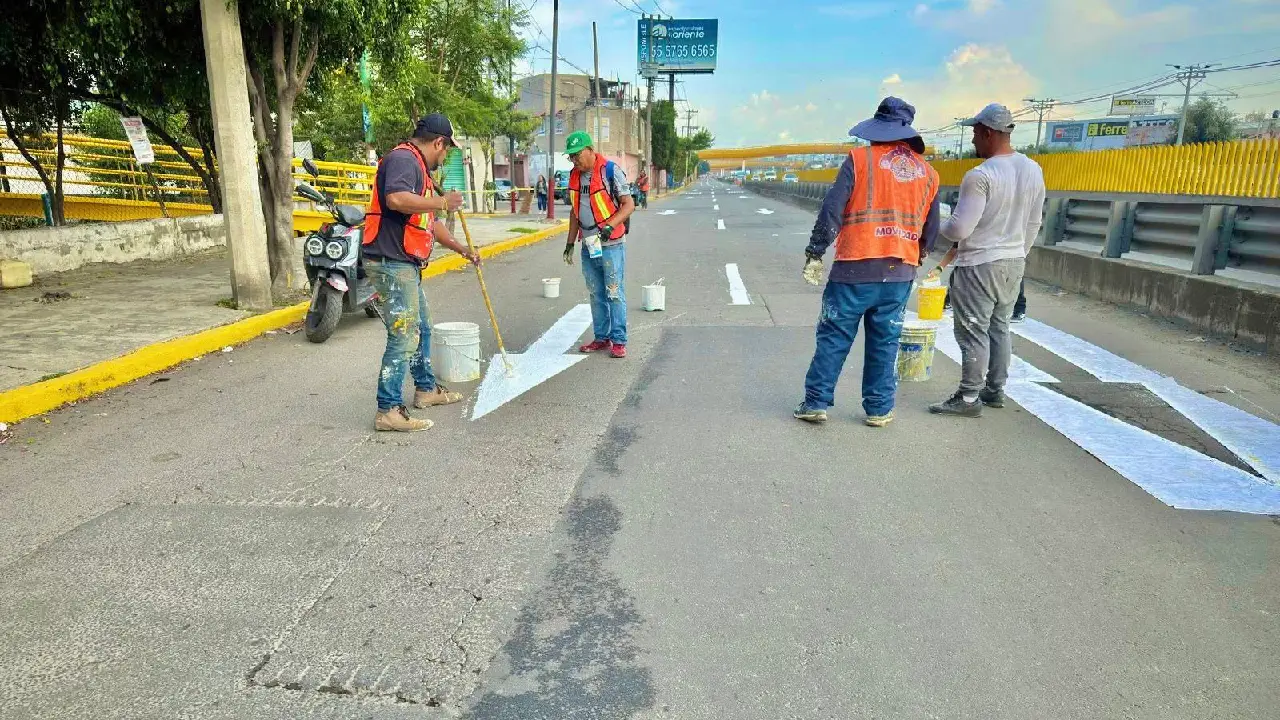 Ahora, el lateral sur funciona únicamente en dirección a Puebla, mientras que el lateral norte se destina exclusivamente al sentido hacia la Ciudad de México.